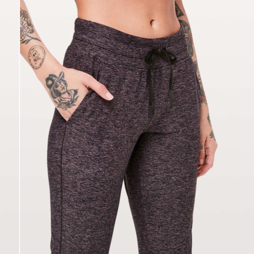 Lululemon Ready To Rulu Pant *Updated 29" in Heathered Spanish Rose / Black ~ 2